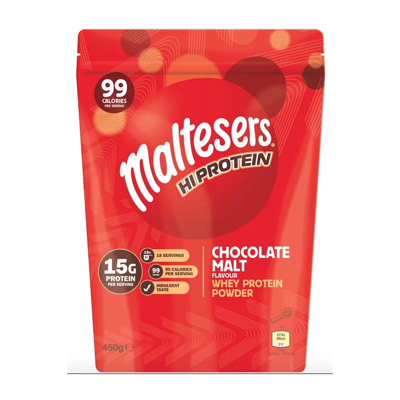 Maltesers Hi Protein Powder mit vollem Maltesers Geschmack, aber nur 100 Kal pro Portion