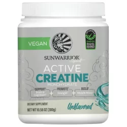 Sunwarrior Active Creatine Qualitätskreatin steigert Ihren Fokus, baut Ihre Muskeln auf
