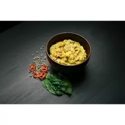 REAL Field Meal Couscous mit Linsen und Spinat Vegetarisch Real Mahlzeiten sind vakuumverpackte Notrationen oder leichte Mahlzei