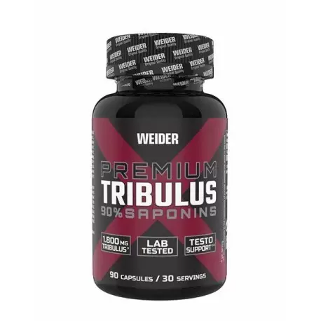 Weider Premium Tribulus fournit un énorme 1800 mg d'extrait de Tribulus Terrestris par portion. Weider Premium Tribulus fournit un énorme 1800 mg d'extrait de Tribulus Terrestris par portion.