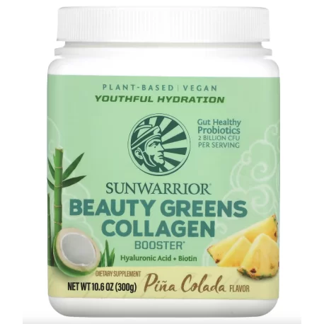 Sunwarrior Beauty Greens Collagen Booster is an invigorating mixture for skin, hair and nails Sunwarrior Beauty Greens Collagen Booster is an invigorating mixture for skin, hair and nails