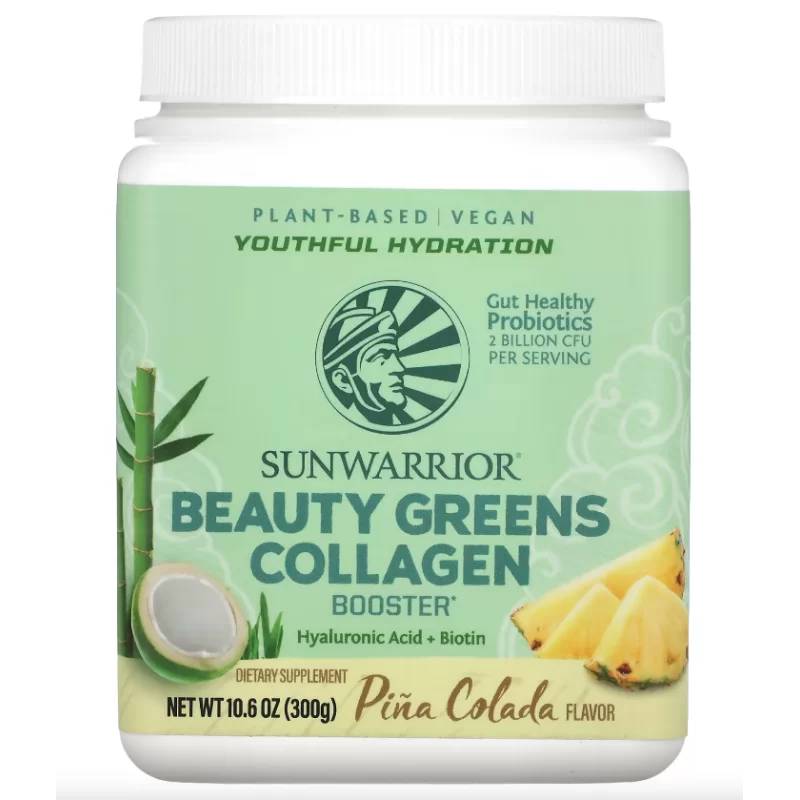 Sunwarrior Beauty Greens Collagen Booster is an invigorating mixture for skin, hair and nails