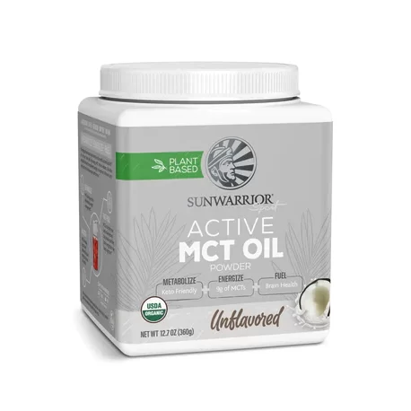 Sunwarrior Active MCT Oil Powder Steigere deine Energie und Ausdauer während des Trainings mit kraftvollem, pflanzlichem, biolog Sunwarrior Active MCT Oil Powder Steigere deine Energie und Ausdauer während des Trainings mit kraftvollem, pflanzlichem, biolog