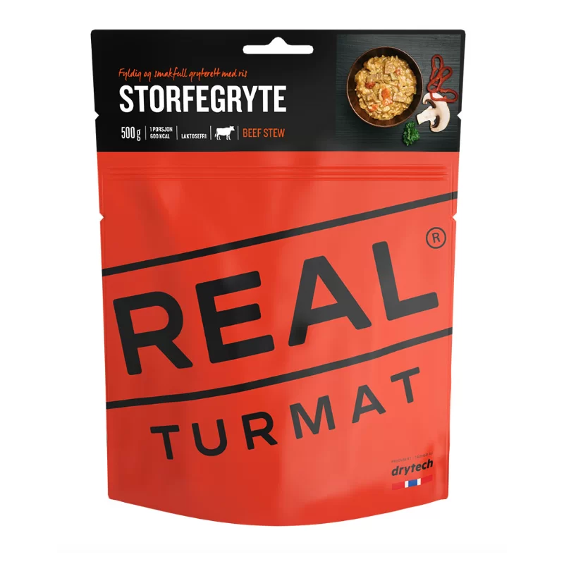 REAL Turmat Rindfleisch mit Reis und Gemüse