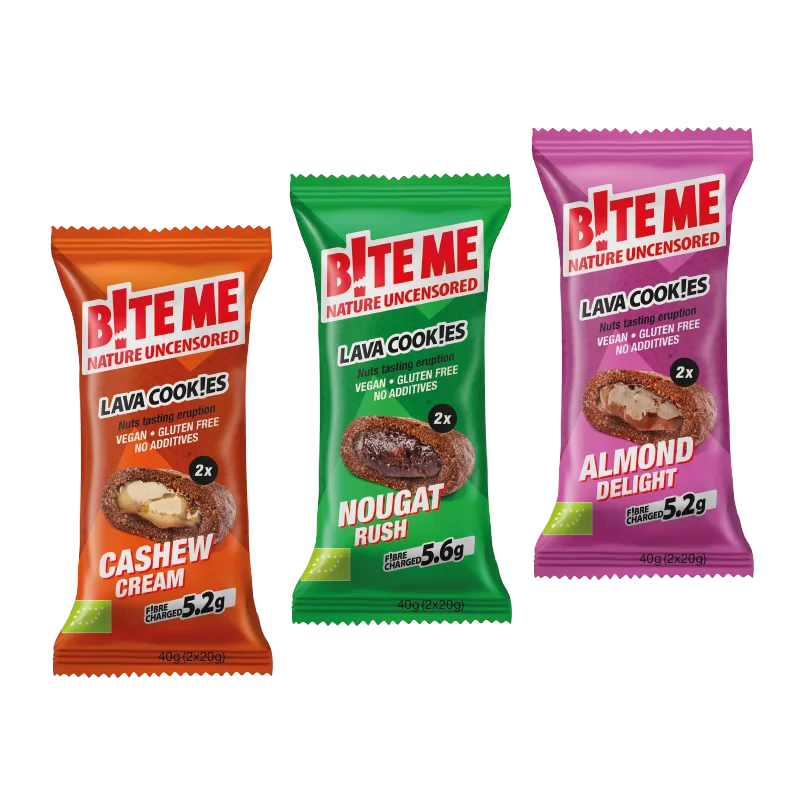 BITE ME - Die Bio-Kekse mit cremiger Nussbutter-Füllung.