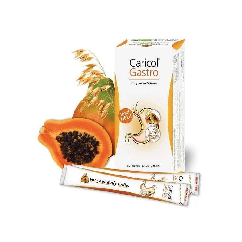 Caricol®-Gastro ist ein 100 %iges Naturprodukt, hergestellt aus Bio-Papayas und Bio-Hafer