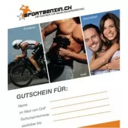 Sportbenzin Geschenkgutschein CHF 100.00